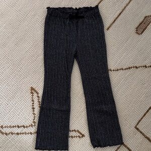 Zara Black Ribbed Kids Bottoms